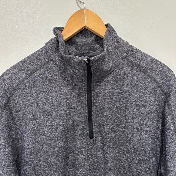 Lululemon Surge Warm 1/2 Zip Pullover Heather Grey Long Sleeve Men’s Large - Picture 2 of 10